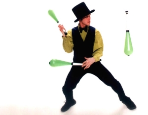 Our jugglers offer a variety of other circus skills as well