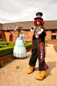 Alice In Wonderland costume performers